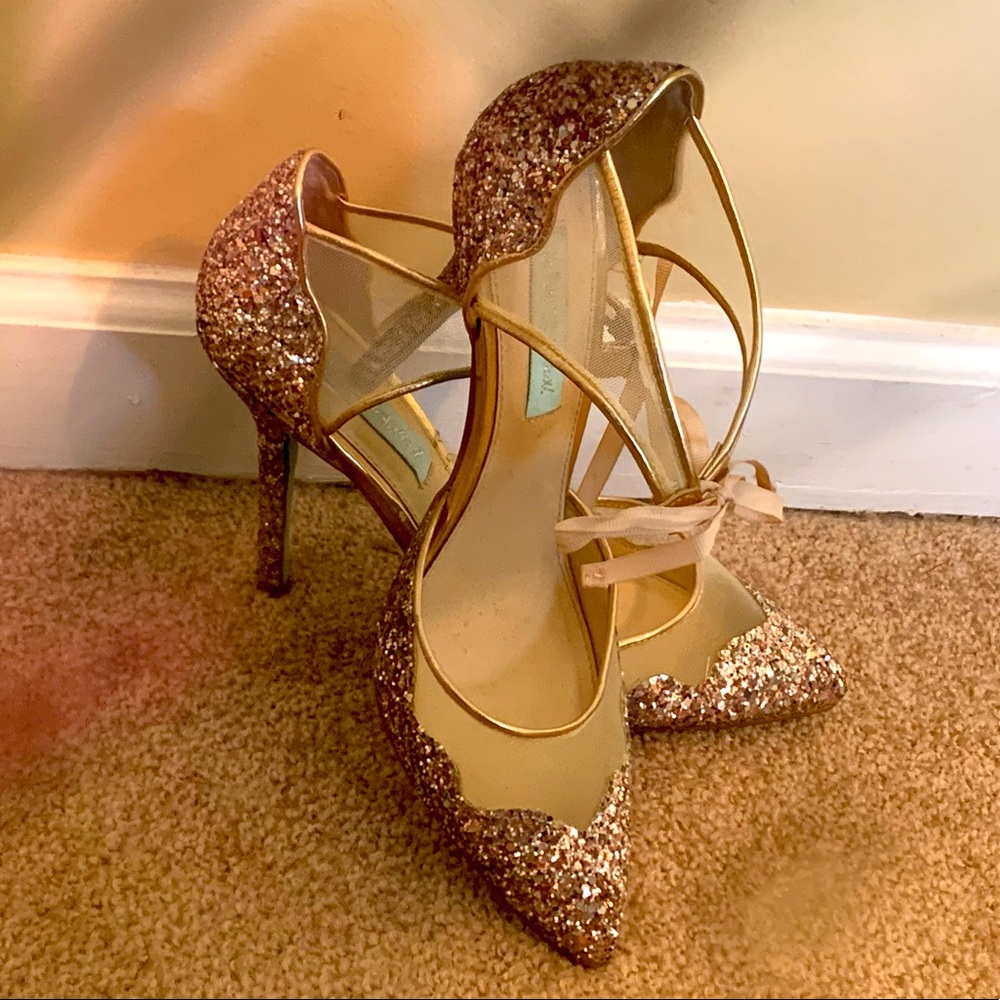 COPY - Betsey Johnson champagne Pumps